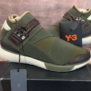 Y3 Qasa High olive green